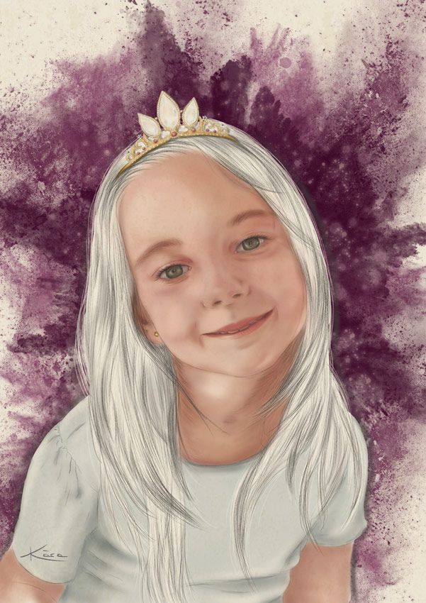 Ilustración niña Paula