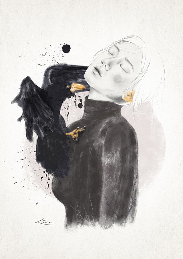 Ilustración chica ansiedad