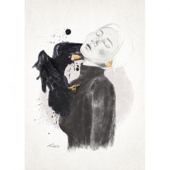 Ilustración chica ansiedad