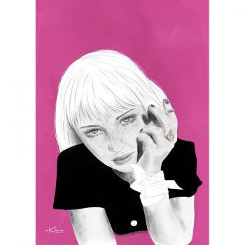 Ilustración chica lujuria