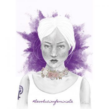 Ilustración feminista chica revolución feminista
