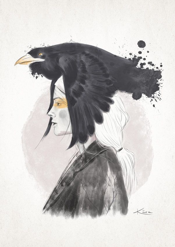 Ilustración chica tristeza