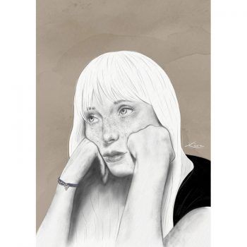 Ilustración chica pereza