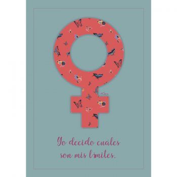 Símbolo feminista rojo