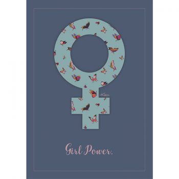 Símbolo feminista turquesa