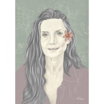 Ilustración diosa de la tierra