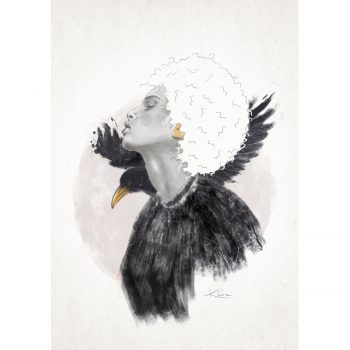 Ilustración digital de chica SOLEDAD