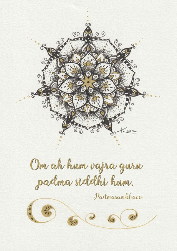 Ilustración mandala con frase inspiradora